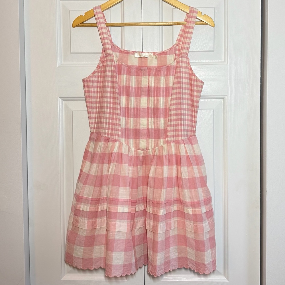 LoveShackFancy Pink and white dress